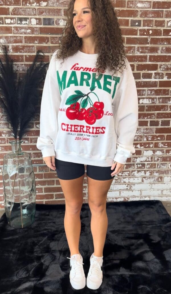 Market Cherries Crewneck