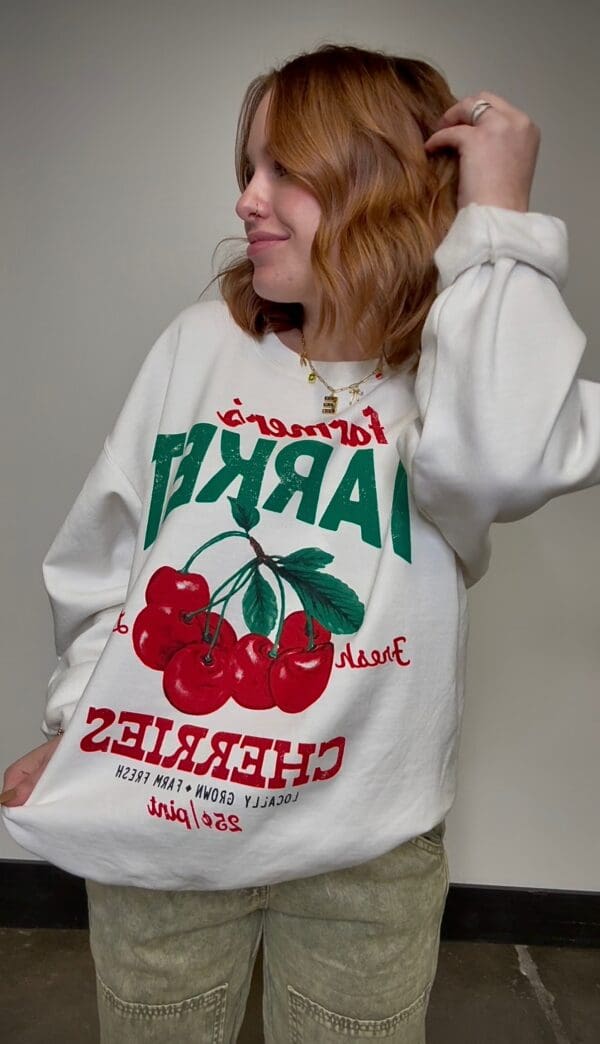 Market Cherries Crewneck - Image 2